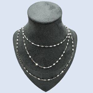 .925 Silver 3-layer Sparkling Necklace